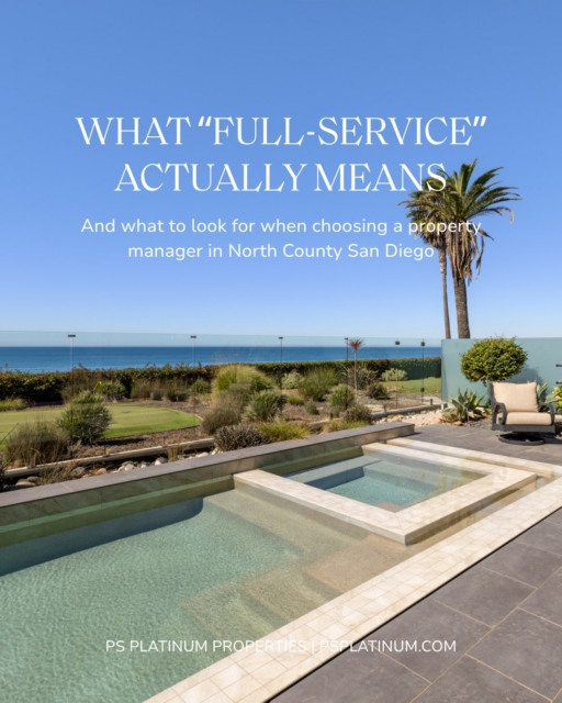 Full-service property management shouldn’t mean ‘we handle some of it.’ Here’s what that phrase actually means when you work with PS Platinum — and what to look for when choosing any manager. 

Save this if you own property in North County.

#PropertyManagement #SanDiegoRealEstate #NorthCountyRealEstate #PassiveIncome #SanDiegoLandlord VacationRentalManagement STRInvestor ShortTermRental PropertyOwner CoastalRealEstate