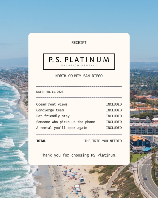 Everything included. No hidden fees. No chasing anyone down. Just a stay in North County San Diego that actually feels like a vacation.

Check availability at the link in bio.

#SanDiegoVacationRental #NorthCountySanDiego #LuxuryRental #CoastalLiving #DelMar EncinitasLife VacationRentalLife PSPlatinum SanDiegoStay BeachLife