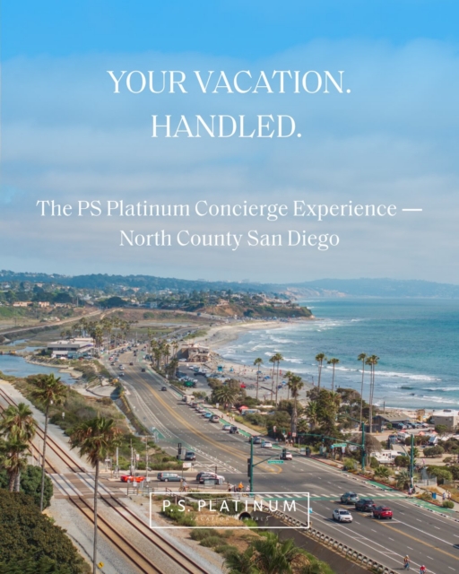 A great vacation rental is just the beginning.

What makes a PS Platinum stay different is what happens around it — the restaurant your concierge team knew you’d love, the surf lesson booked before you even asked, the airport transfer waiting when you land.

We handle the details so you can be fully present for the moments that matter.

Swipe through to see everything our concierge team can do for your North County San Diego stay — and DM us or visit the link in bio to start planning.

#SanDiegoVacation #ConciergeService #LuxuryRental #NorthCountySanDiego #VacationRentalLife PSPlatinum SanDiegoTravel CoastalLiving DelMar EncinitasLife LuxuryTravel VacationPlanning SanDiegoLuxury TravelConcierge NorthCountySD