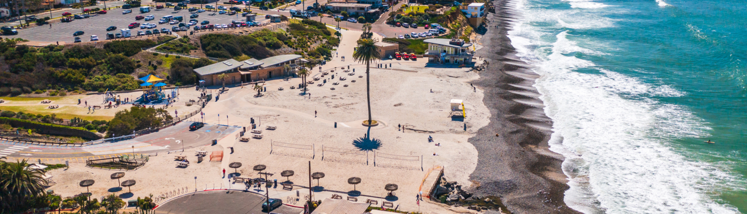 Alternate view of Moonlight Beach in Encinitas, CA
