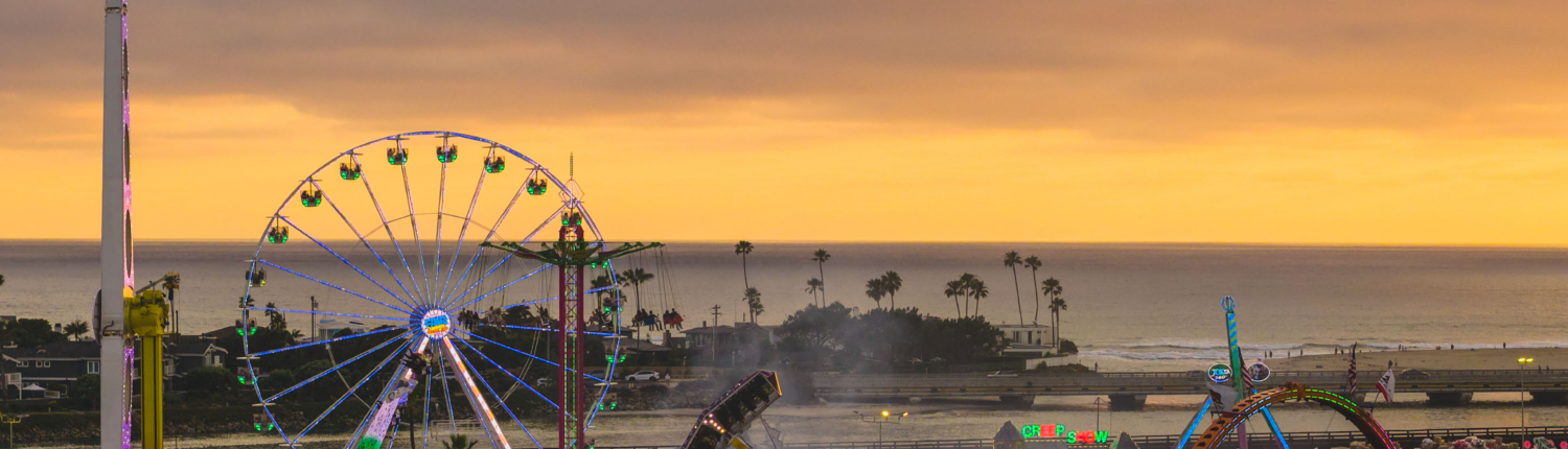 Sunset view of San Diego County Fair 2026