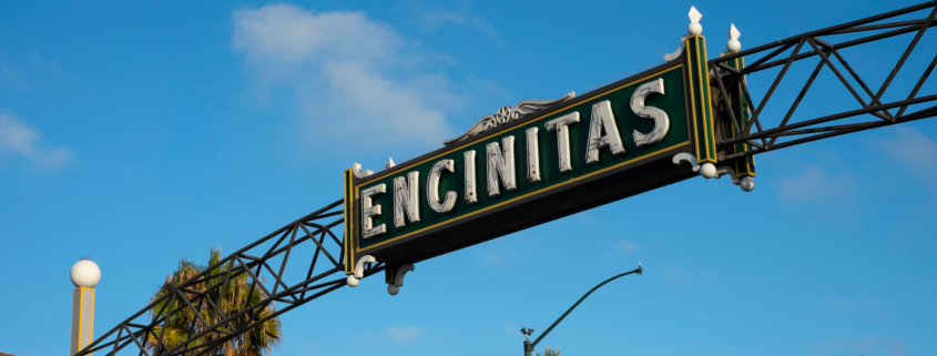 Encinitas Sign in downtown Encinitas